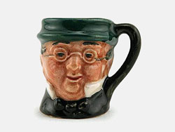 The Original Doulton Tinies - Mr Pickwick D6260, Modelled by Charles Noke & Harry Fenton, Issued: 1940-1960.